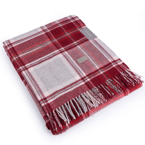 Gant Home Плед 130x180см Gant Home Tartan Check, красный