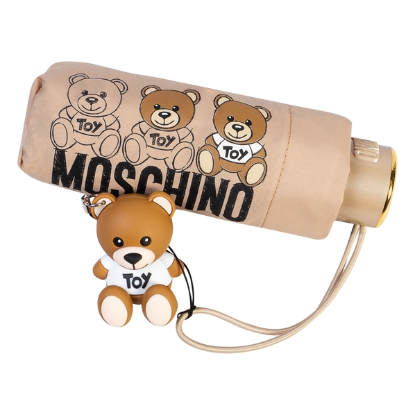 Moschino Зонт складной Moschino 8061-SuperminiA Bear Scribbles Beige