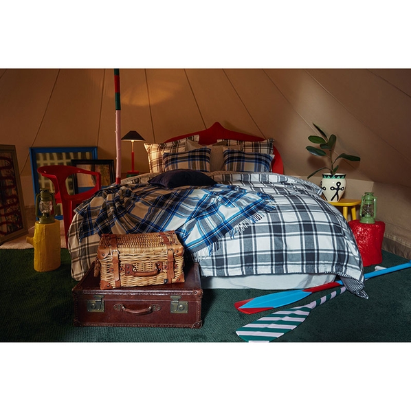 Gant Home Плед 130x180см Gant Home Tartan Check, синий