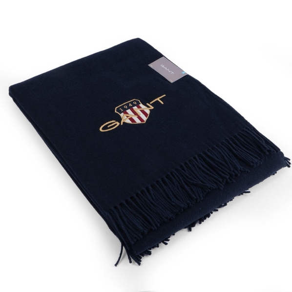 Gant Home Плед 130x180см Gant Home Archive Shield, синий
