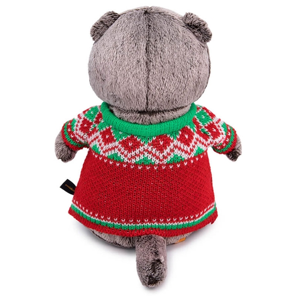 BUDI BASA collection Мягкая игрушка BUDI BASA collection Басик в свитере с елками