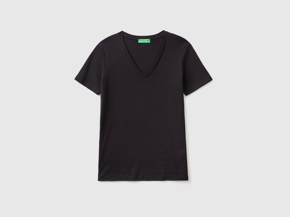 United colors of Benetton Футболка с V-образным вырезом Benetton