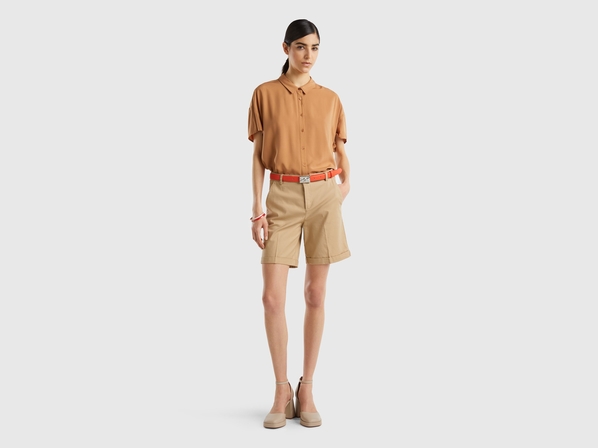 United colors of Benetton Шорты с подворотами Benetton