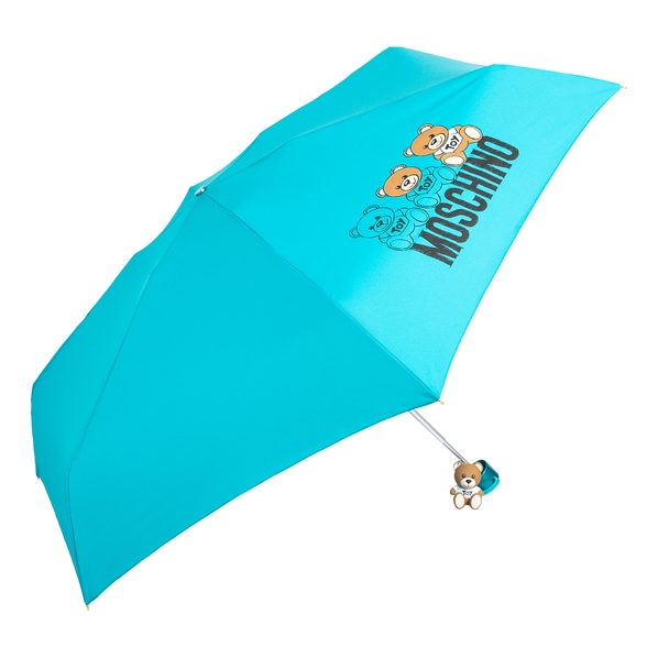 Moschino Зонт складной Moschino 8061-superminiT Bear scribble Peacock