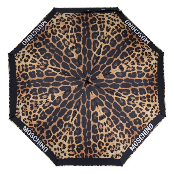 Moschino Зонт складной Moschino 8980-OCА Leopard Black/leo