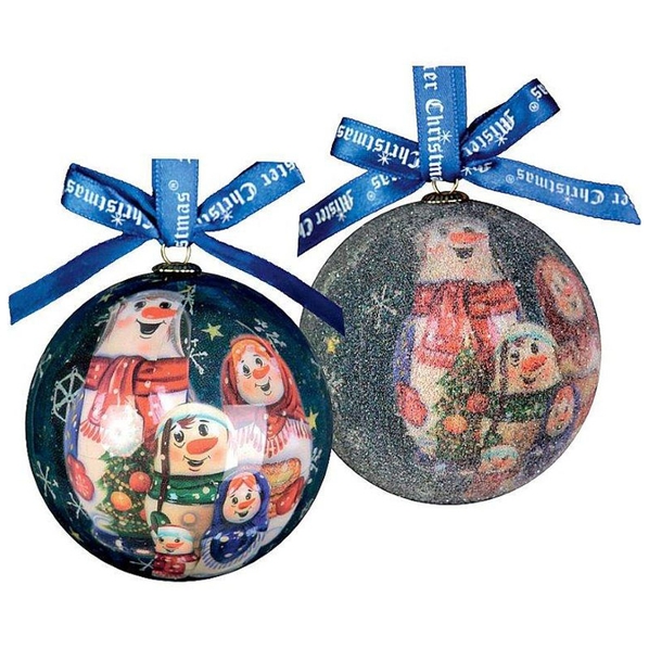 Mister Christmas Набор елочных игрушек Mister Christmas папье-маше, 7шт