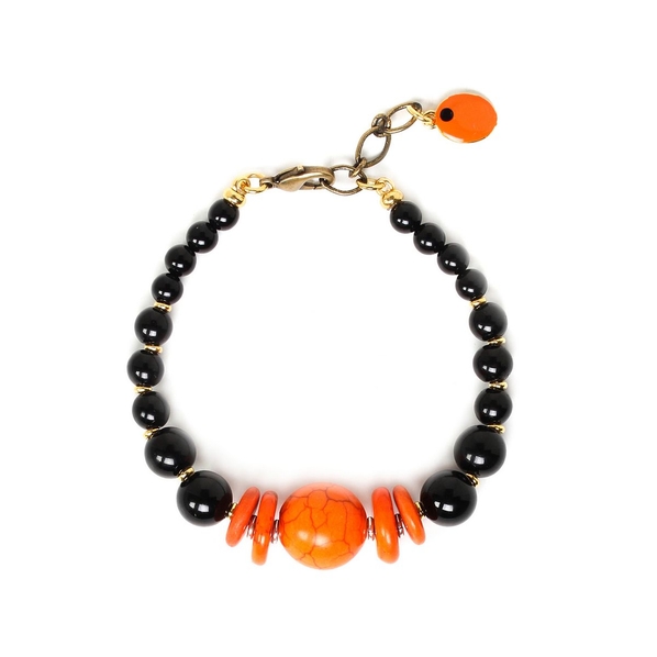 Nature Bijoux Браслет Nature Bijoux, Halmahera, с агатом и говлитом, NB22.2-13-42484