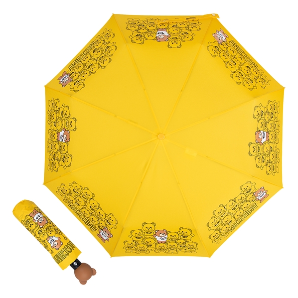 Moschino Зонт складной Moschino 8422-OCU Bear Crowd Yellow