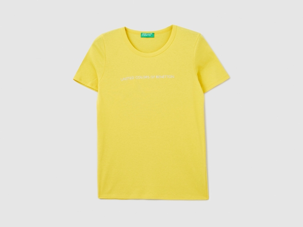 United colors of Benetton Футболка с логотипом из 100% хлопка Benetton