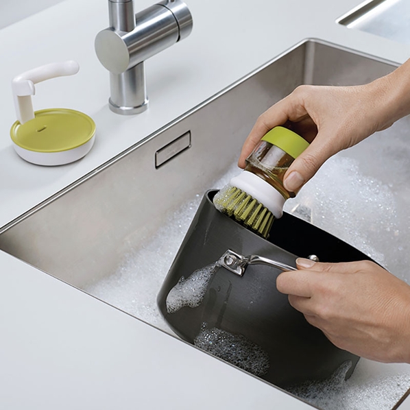 Joseph Joseph Щетка Joseph Joseph Palm Scrub с дозатором моющего средства, цвет серый