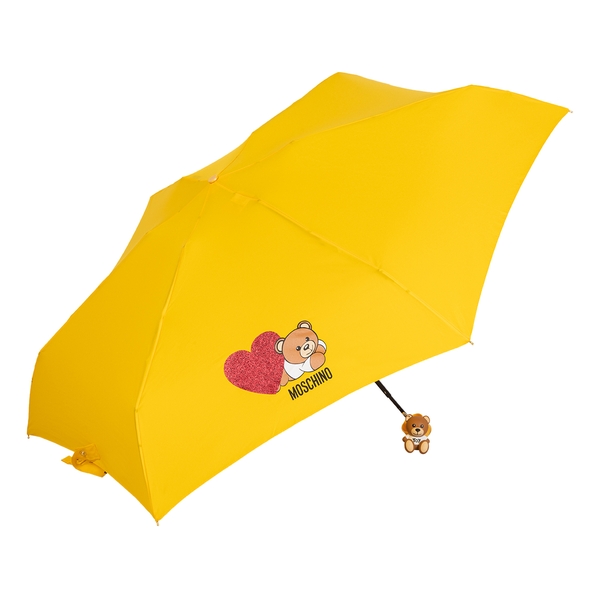 Moschino Зонт складной Moschino 8188-superminiU Teddy Heart Yellow