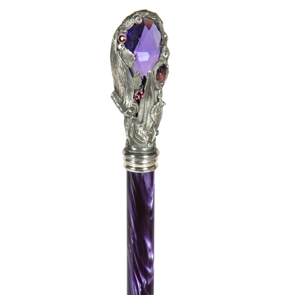 Pasotti Ложка для обуви Pasotti Swarovski Fiore Viola Lux