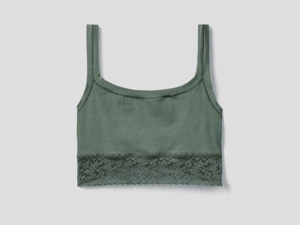 United colors of Benetton Топ с кружевом из эластичного хлопка Benetton