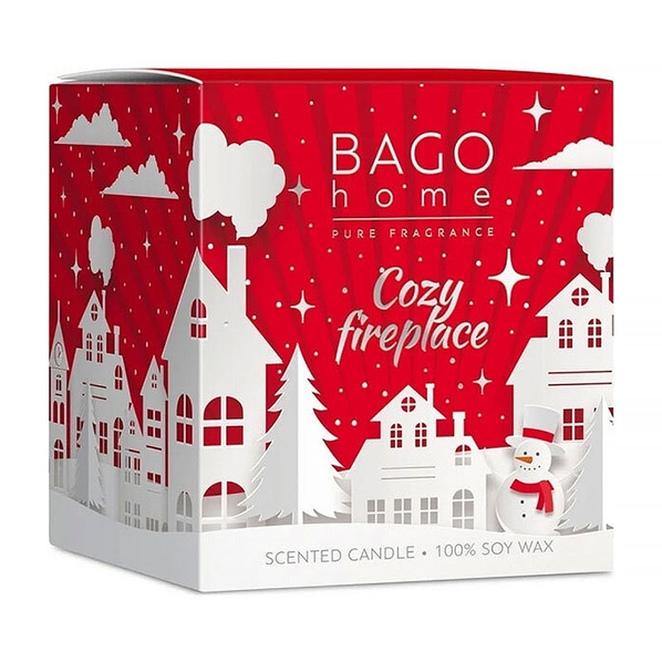 BAGO home Свеча ароматическая BAGO home Новогодняя коллекция. Вечер у камина