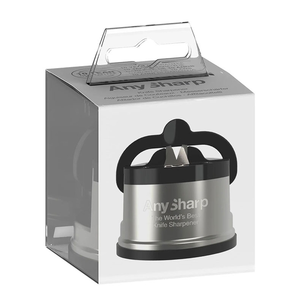 AnySharp Точилка для ножей AnySharp PRO металлический корпус, цвет серебристый