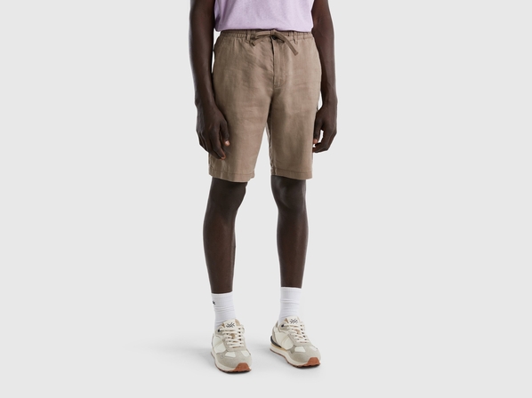 United colors of Benetton Шорты из 100% льна Benetton