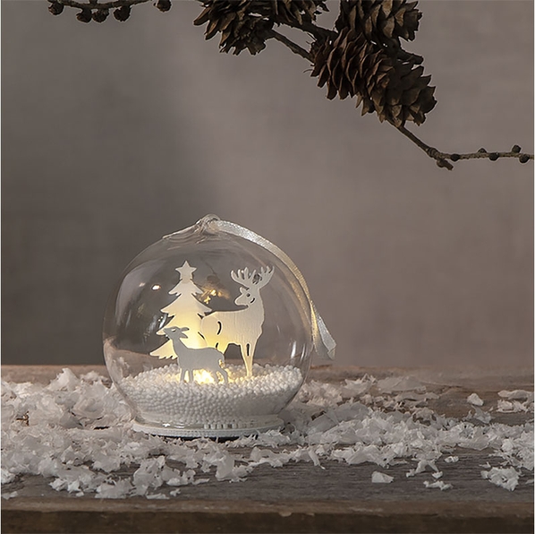 Star Trading AB Декорация-шар Star Trading AB Christmas Fauna, цвет белый