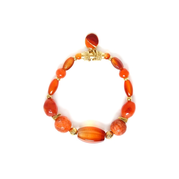Nature Bijoux Браслет Nature Bijoux, Agate, стрейч, с огненным агатом, NB23.1-13-42880