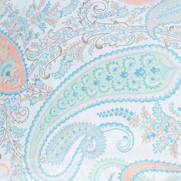 Gant Home Пододеяльник евро Gant Home Key West Paisley 200x210см, мятный