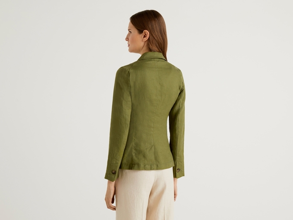 United colors of Benetton Жакет из 100% льна Benetton